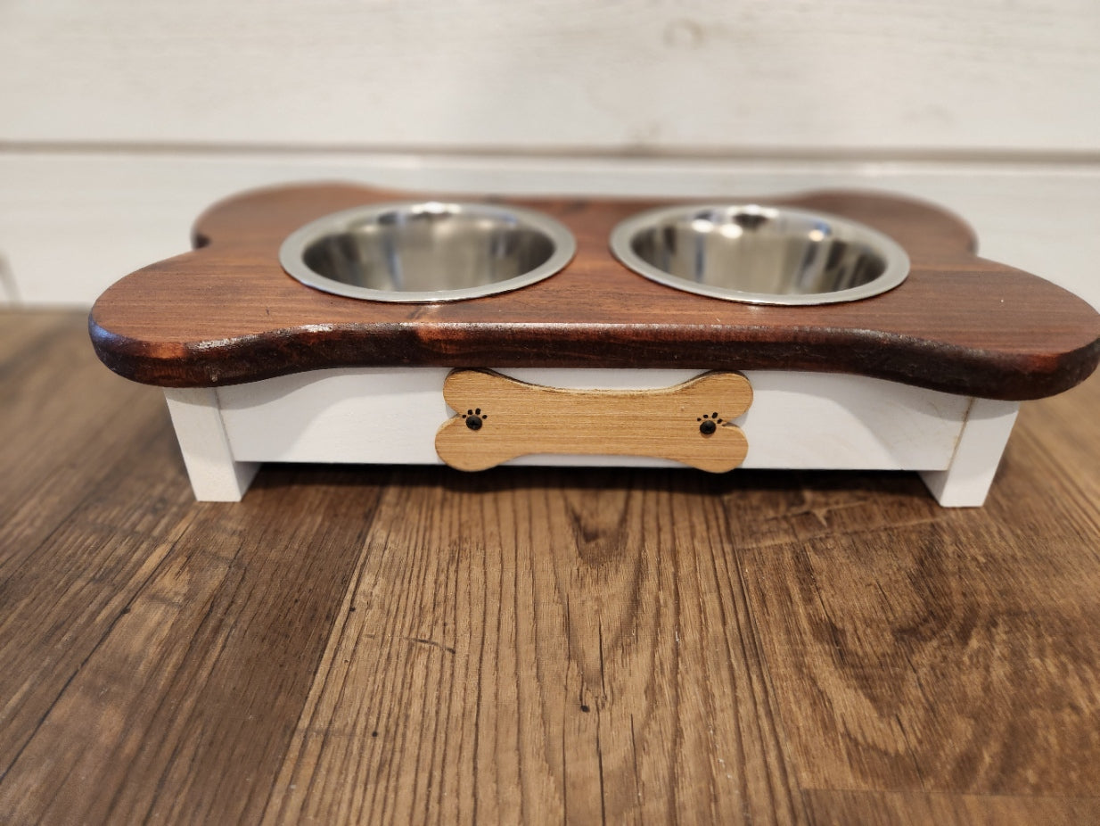 Double Bowl Dog Feeder