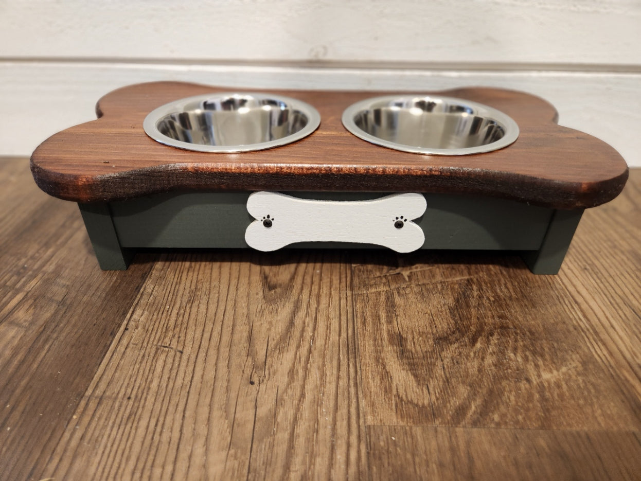 Double Bowl Dog Feeder