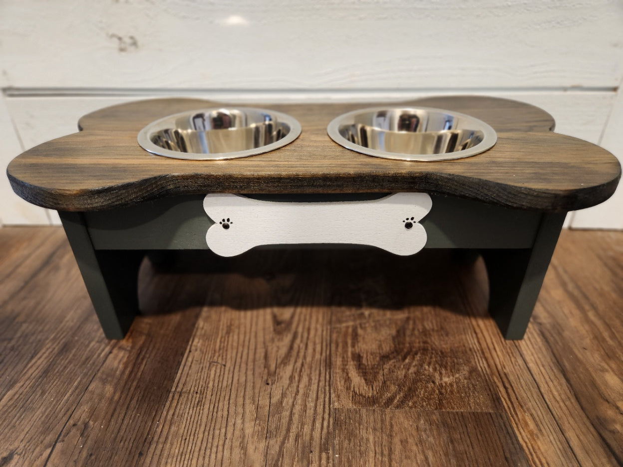 Double Bowl Dog Feeder