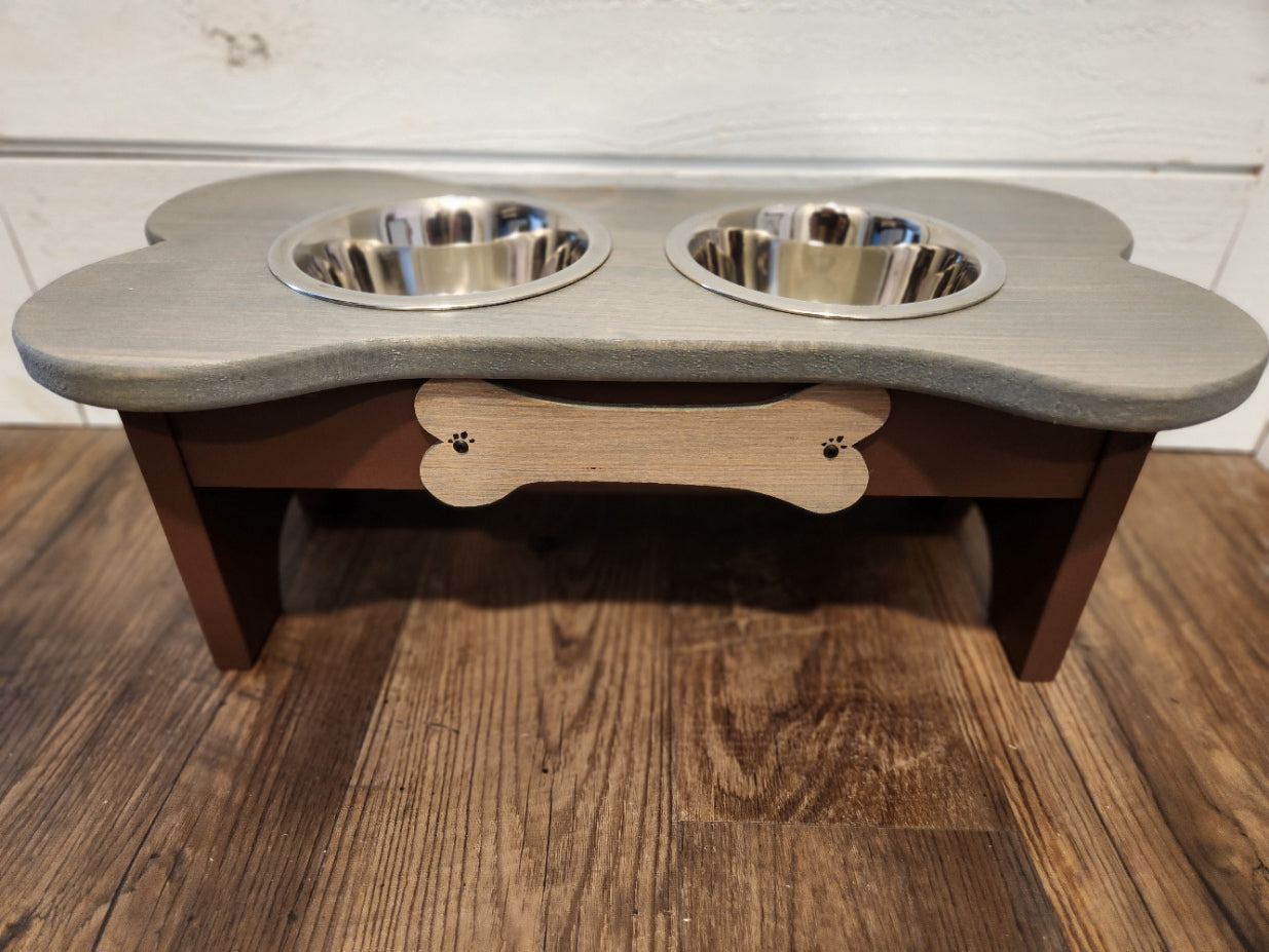 Double Bowl Dog Feeder