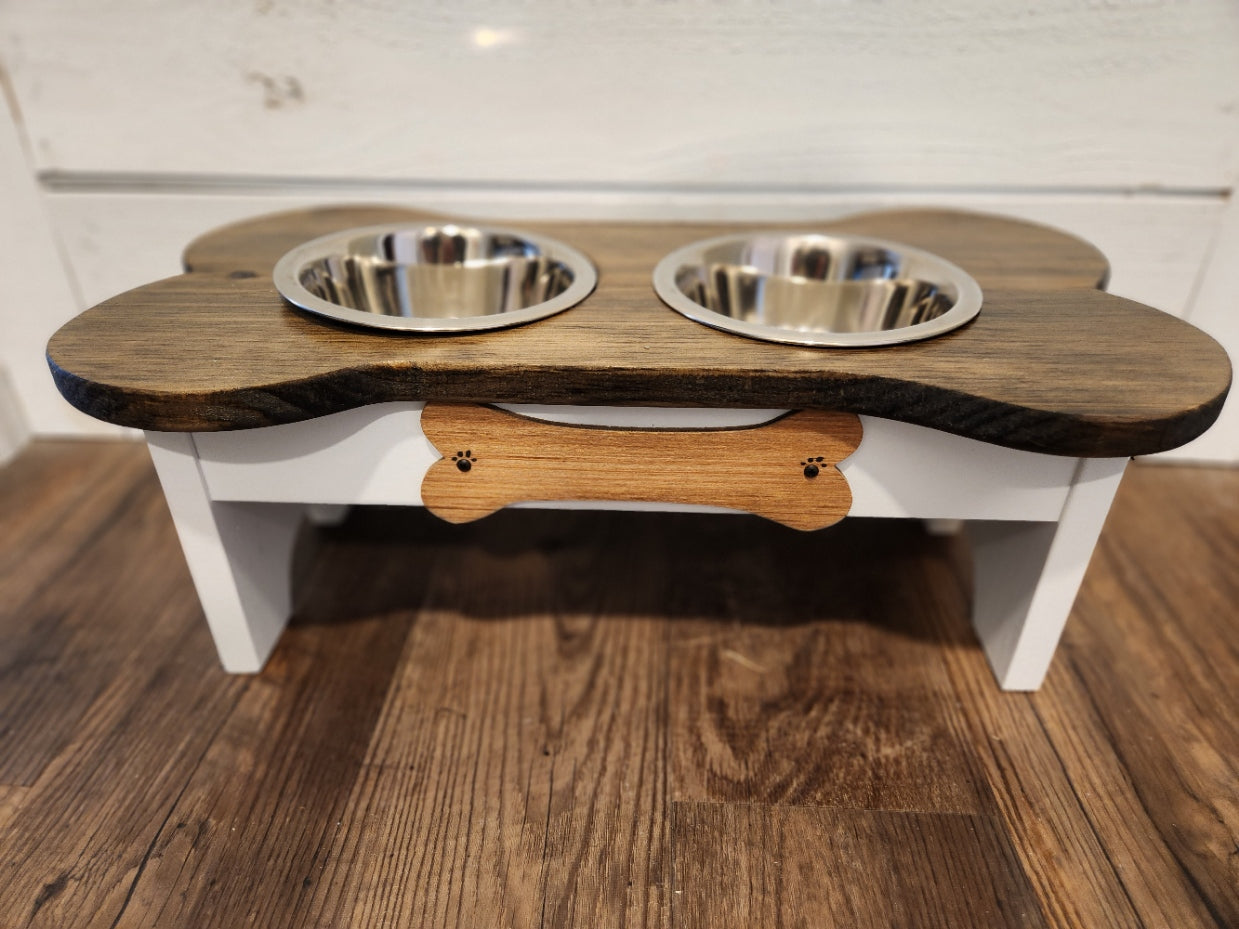 Double Bowl Dog Feeder